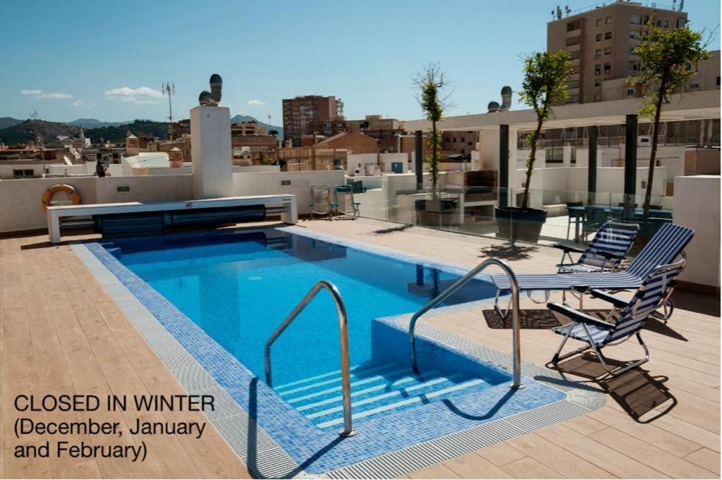 Apartamento Deluxe Con Piscina, Terraza & Parking Málaga Buitenkant foto